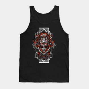 mecha skull head robot Tank Top